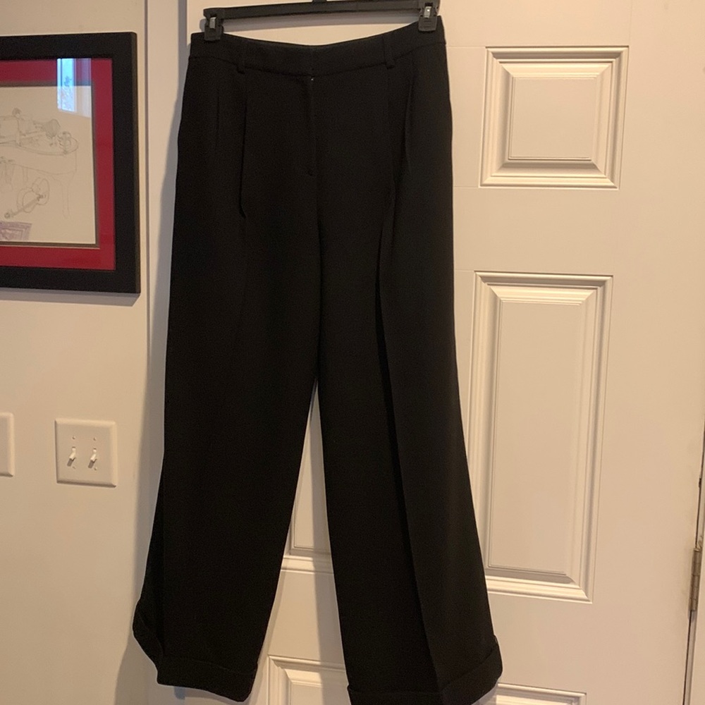 Wide leg Charles Nolan tuxedo pant